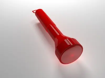 Flashlight Low-poly 3D model shop