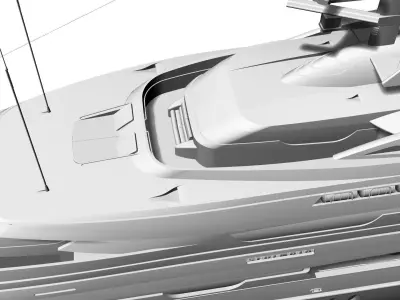 48 Meter Superyacht 3D model