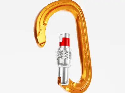 Carabiner Hook Low-poly 3D model