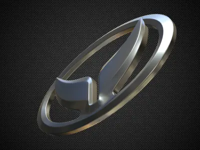 huansu logo 3D model