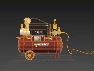 Compressor 3ds Max  fbx Free 3D model