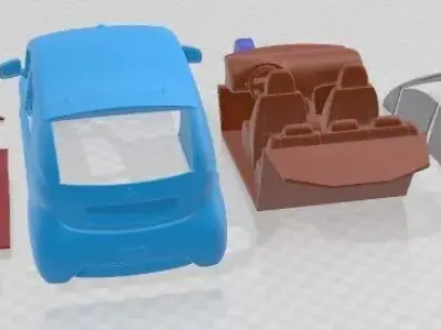 Mitsubishi i MiEV 2012 Printable Car 3D print model