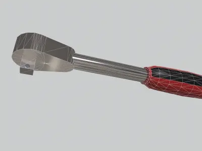Ratchet Wrench Low-poly 3D model