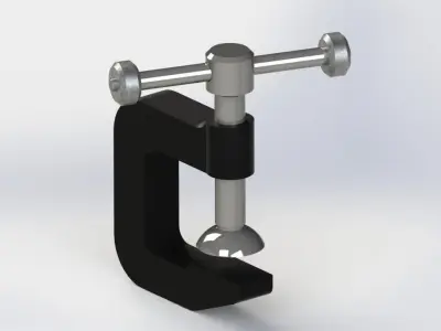 Grampo metal clamp Free 3D model