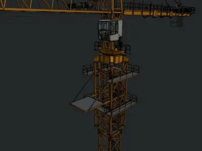Tower Crane 3D model from CGTrader