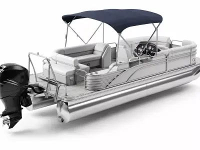 Luxury Performance Pontoon High End Recreational Watercraft 3D model purchase