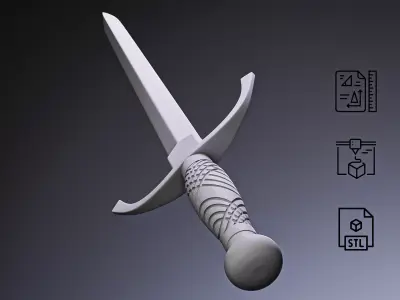 Naval Dirk Dagger RoZ 3D print model