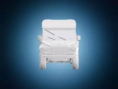 Rugged All-Terrain Utility Vehicle 3D print model
