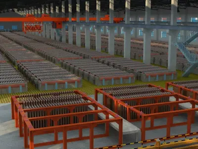 Electrolysis Plant 3D model