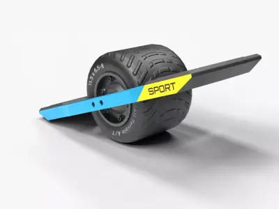 Electric Skateboard 3D model get