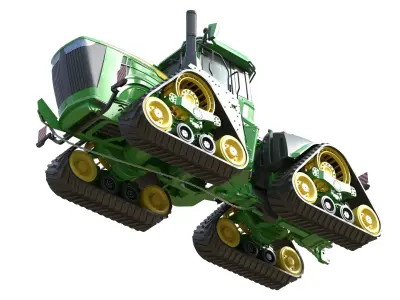 John Deere Tractor 9rx 640 Low-poly 3D model