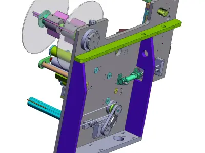 Automatic labeling machine 3D model buy