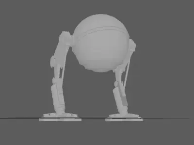 Robot star wars Low-poly 3D model