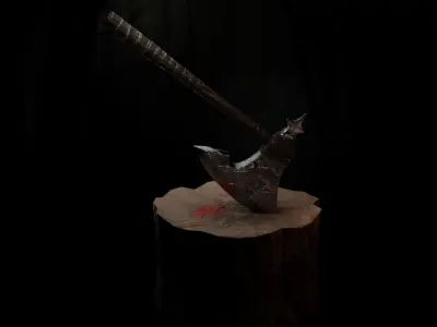 Viking Weapon For Game - AR -VR- VFX Low-poly 3D model