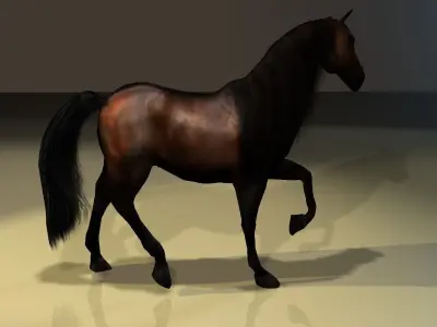 LowPoly Horse - Horse3 Low-poly 3D model