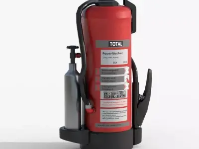 ABC Fire Extinguisher 6kg and 12kg Low Poly 3D Model Low-poly 3D model