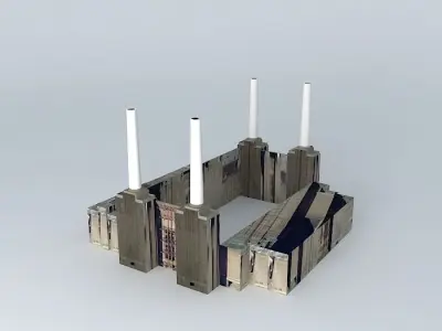 Battersea Power Station, London Free 3D model
