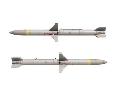AGM-88 HARM Anti-Radiation Missile 3D model
