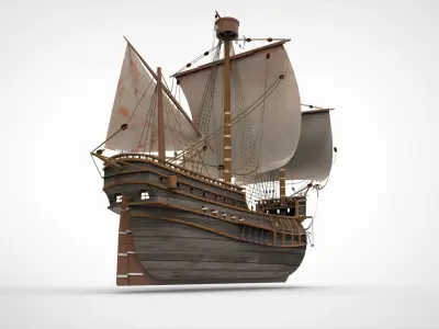 Sailing Ship 3D model shop