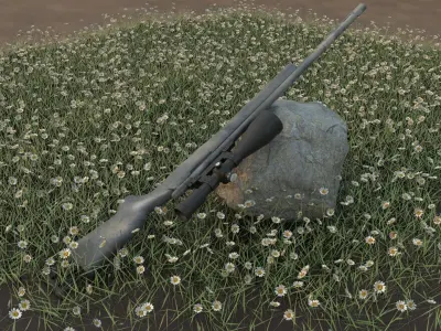 m24 rifle Free 3D model purchase