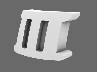 Space Knights V10R Standard Roman Numeral 03 Shoulder Symbols 3D print model