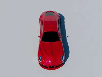 bugatti car 3D model
