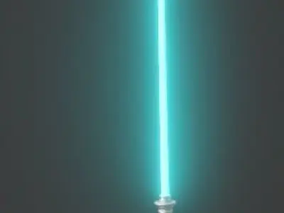 Realistic Lightsaber star wars Free 3D model