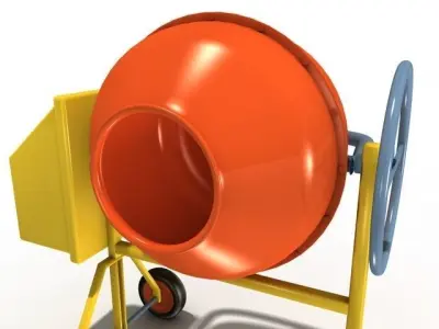 cement mixer 3D model purchase