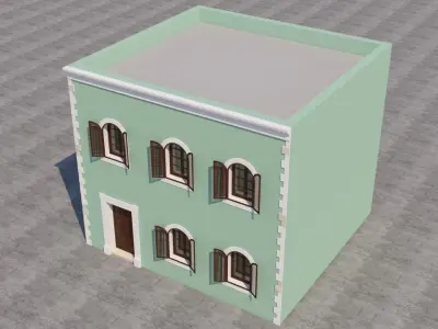 Mexican House 3D model get