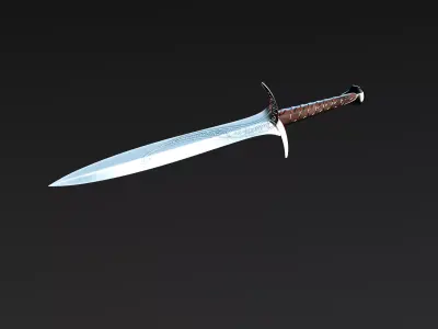Sword Of Power Low-poly 3D model
