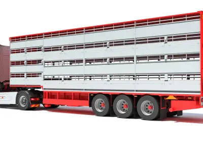 Animal Transporter Truck 3D model purchase