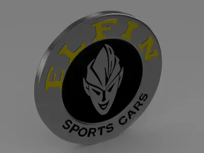 elfin logo 3D model by Sergey