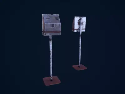 Electric Box Low-poly 3D model get