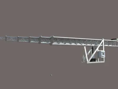 TELESCOPIC  TOWER SYSTEM Low-poly 3D model