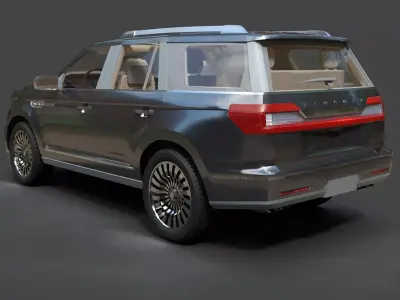 Lincoln Navigator L Hyper Detailed Full-Size SUV 3D model