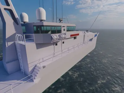 Frigate type-Warship 3D model order