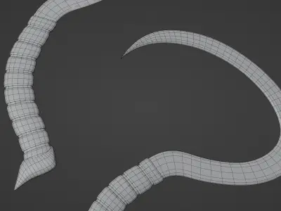 Agricultural tool -Sickle Low-poly 3D model