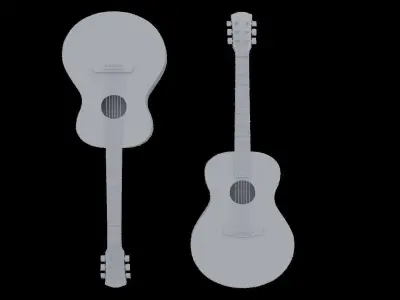 Guitar 3D model get