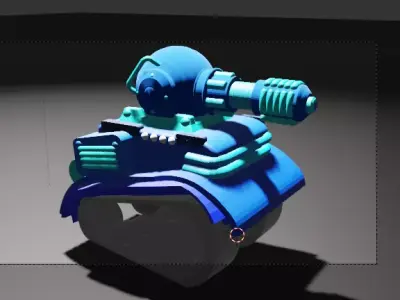 RC Mini Tank Free low-poly 3D model