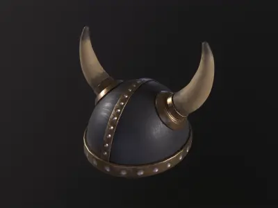 Viking Helmet 3D Model Low-poly 3D model