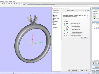 ENGAGEMENT RING STL AND 3DM FILE FOR DOWNLOAD AND PRINT - RIN1 3D print model