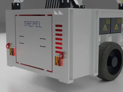 Cargo Loader Low-poly 3D model