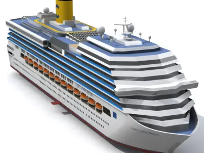 Costa Concordia 3D model