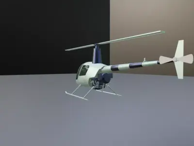 Robinson R22 Free 3D model