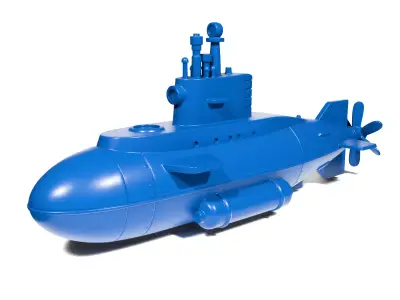 Toy submarine 2 3D print model