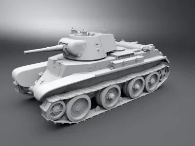 BT7 Scale model 3D print model