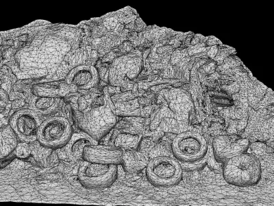 debris mixed trash pile photogrammetry  Low-poly 3D model