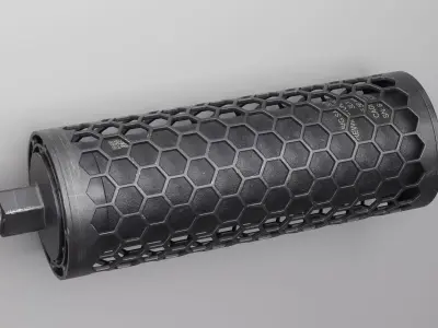 Sig Sauer SURG556 Suppressor Low-poly 3D model