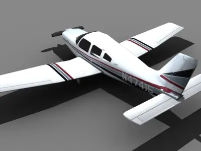 Piper Arrow Low-poly 3D model