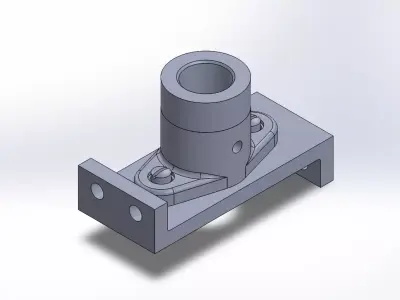 SOLIDWORKS 2022 and Engineering Graphics Shaft support  3D print model